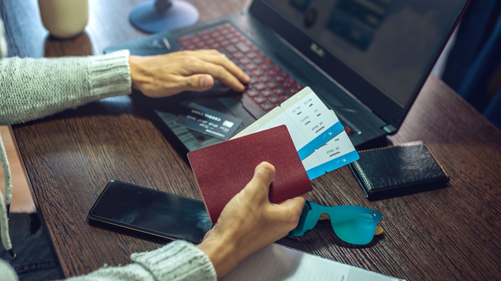 A photo  of a Traveler confidently reviewing visa rules on official government website.