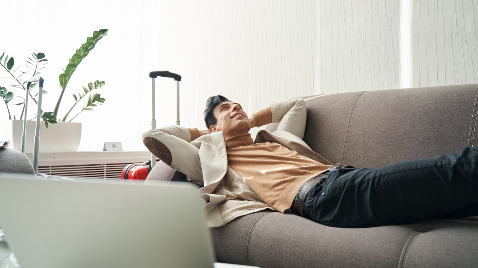 A photo of a peaceful travel relaxed atmosphere.