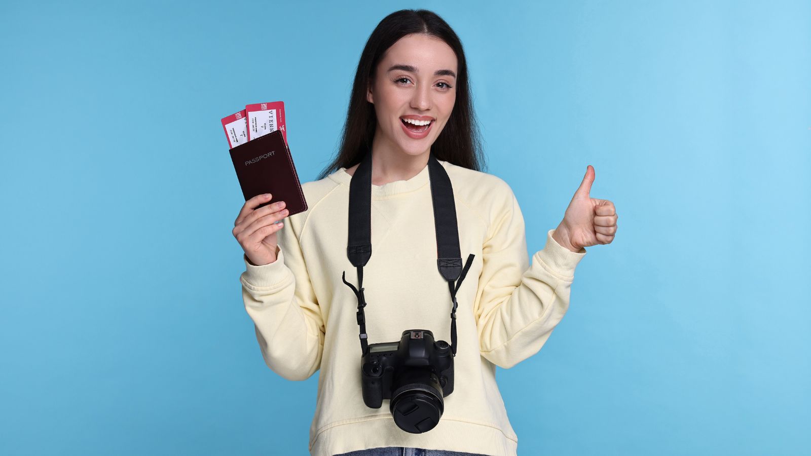 A photo that shows a Calm traveler confident booking.