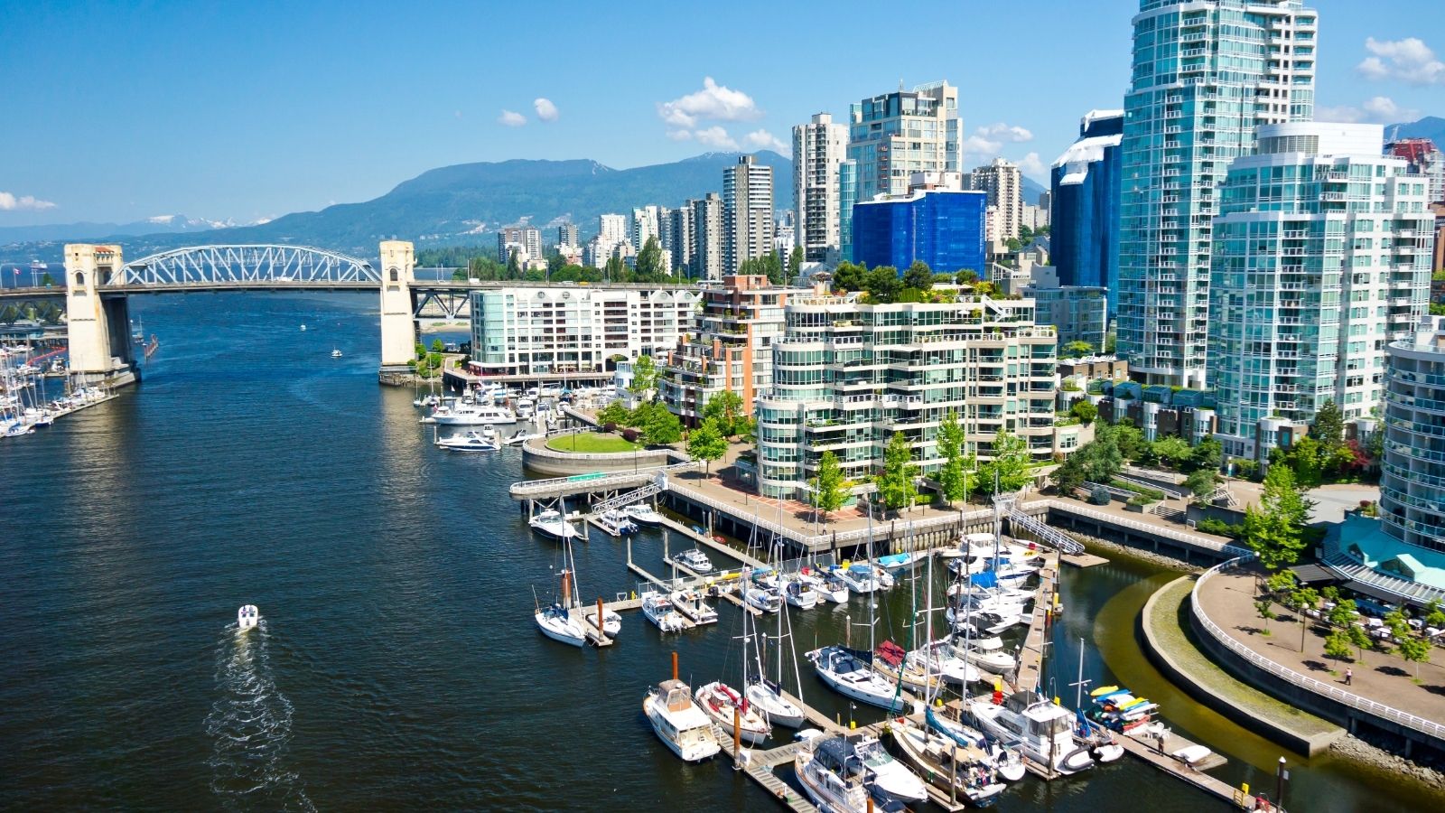 Beautiful view of Vancouver, British Columbia, Canada.