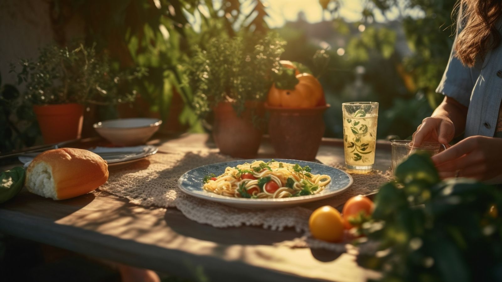 A photo of a cinematic setting of a simple local food.