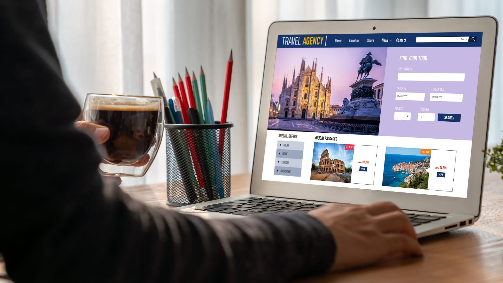 A visual representation of Comparing travel prices screen.