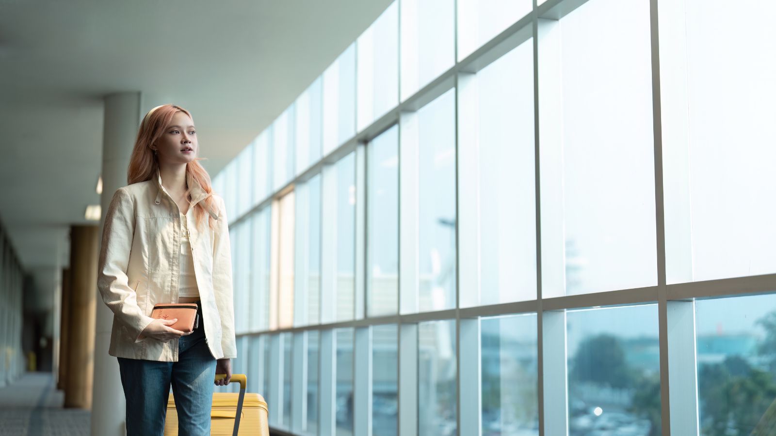 A photo that shows calm travel arrival moment.