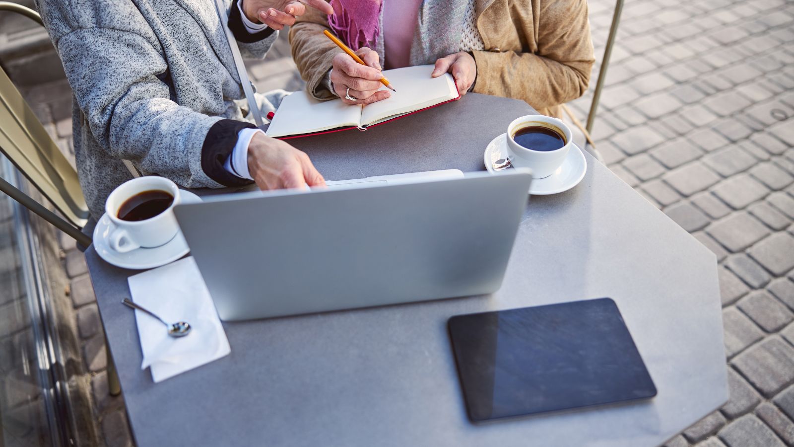 A photo of Couple planning a Valentine’s weekend trip.