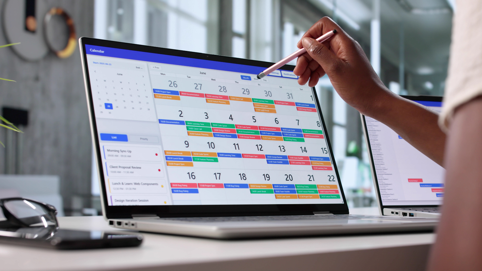 A photo of a airline booking screen showing different dates and prices on a calendar, illustrating booking flights a few months in advance.