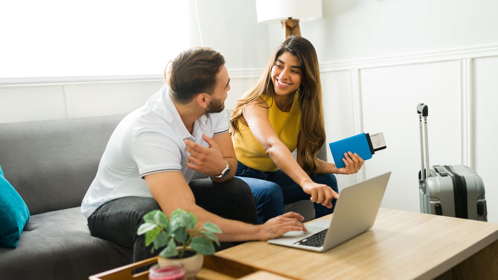 A photo of couples happily discussing something.