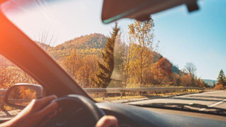 A photo of a scenic open highway